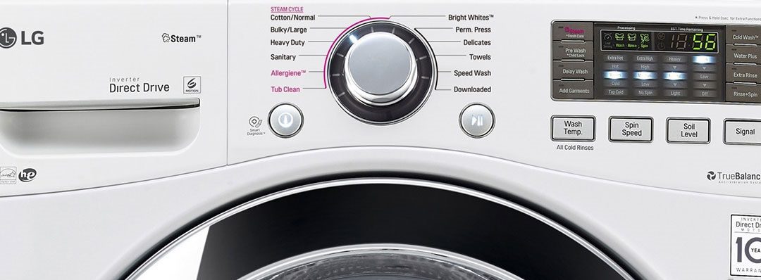 مفهوم کلمات روی ماشین لباسشویی